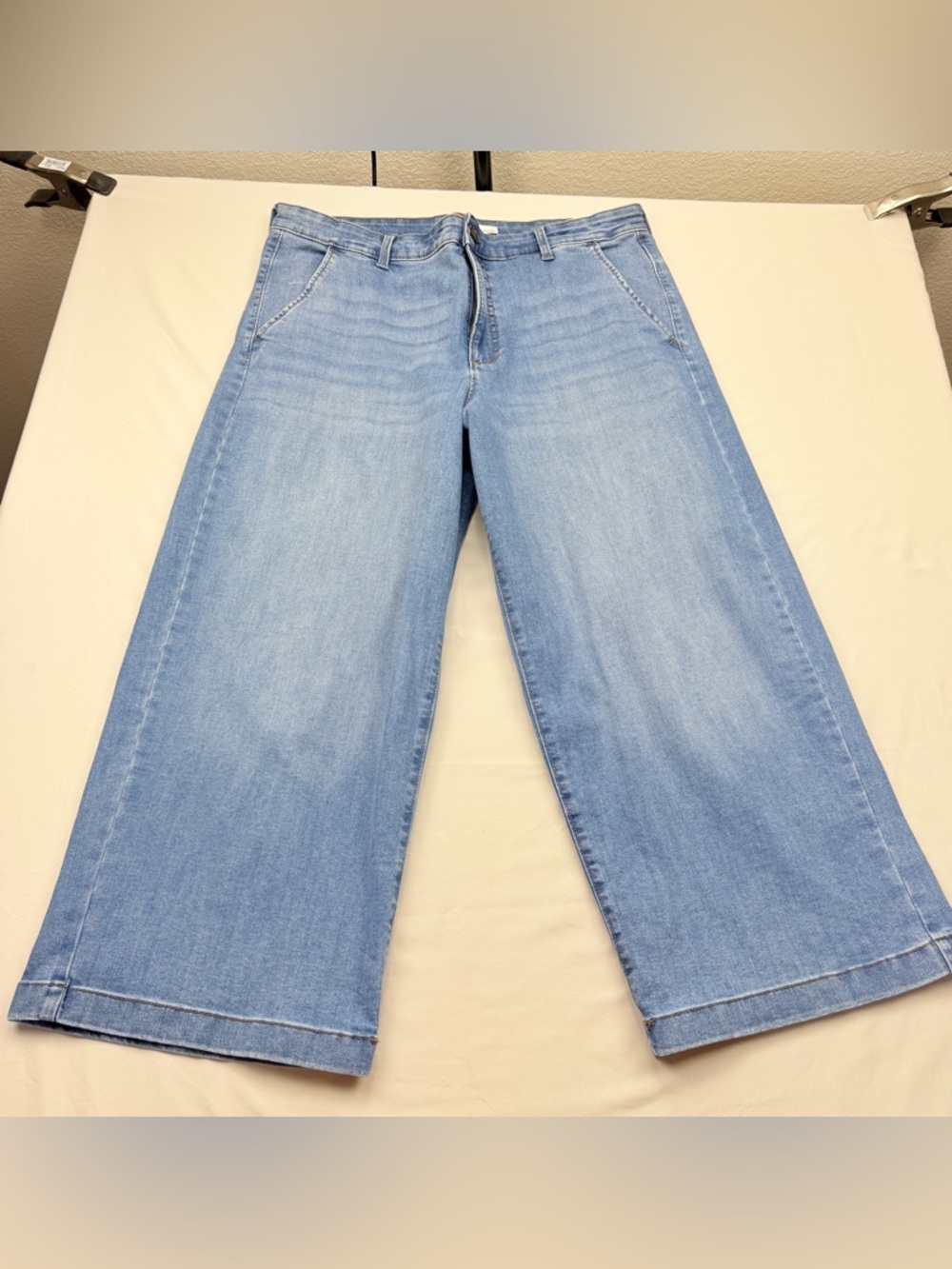 Ella Moss Light Blue Wide-Leg Denim Jeans